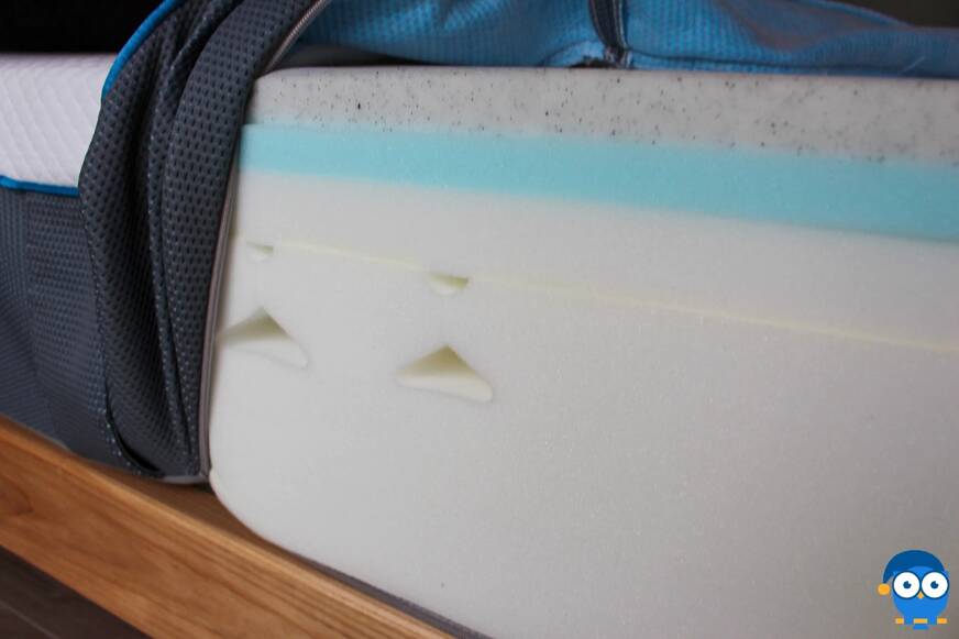 Simba mattress air regulation channels